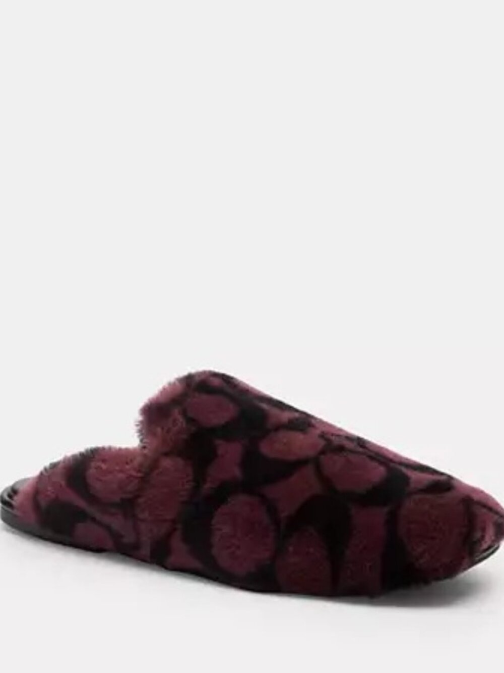 Coach Merlot Slipper In Signature Shearling Size 11  CCO69 Softest Slipper ⭐ NWT